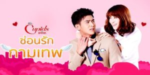 The Cupids บริษัทรักอุตลุด ตอน ซ่อนรักกามเทพ 2560 นันทิสา สาวมั่นที่ไม่เคยเชื่อในความรัก เพราะแม่กับยายของเธอเคยถูกผู้ชายทิ้งมา นันทิสาจึงทำงานหนักเพื่อเลี้ยงดูตัวเองและครอบครัว จนกระทั่งวันหนึ่งเธอได้พบกับ อังค์กูณฑ์ หนุ่มหล่อรวยเสน่ห์ที่เข้ามาในชีวิตของเธอ นันทิสาจึงพยายามหนีรัก โดยไม่คาดคิดว่าจะตกหลุมรักอังค์กูณฑ์เข้าอย่างจัง